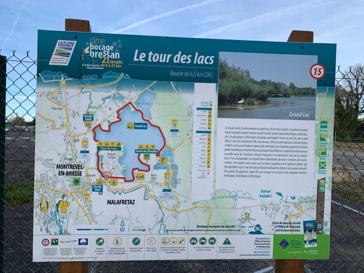 Gite Les Combes Terrasse 01340 Etrez Bresse Vallons Eksteriør bilde